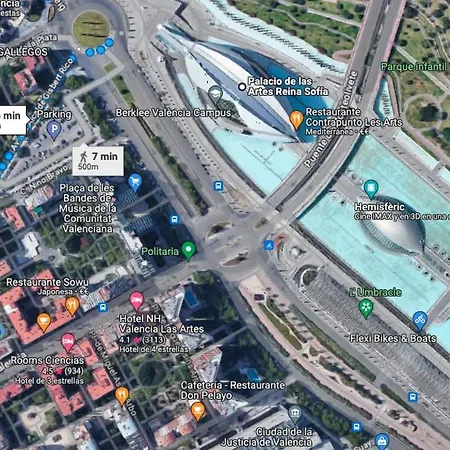 Apartment 10 Pax, Ac, Wifi Gratis, Ciudad Artes Y Ciencias